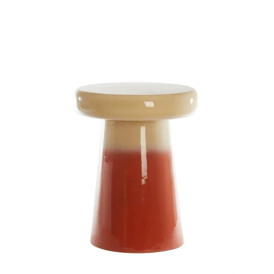 Afbeelding van Light &amp; Living Bijzettafel Sakiz Donker oranje 40.5x40.5x51cm Modern