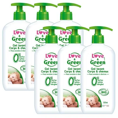Afbeelding van Lichaam/haarreinigingsgel organisch 0% 500 ml