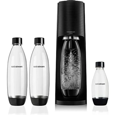 Image de Sodastream Terra Black Value Pack 2 Bouteilles 1L + 1 Bouteille 0,5L