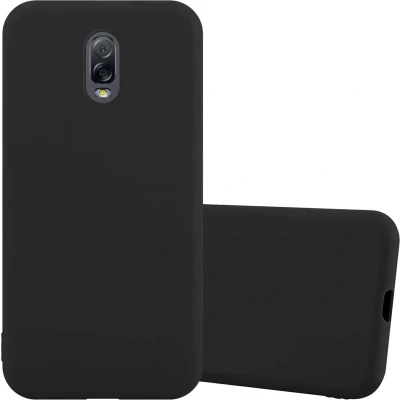 Afbeelding van Cadorabo Hoesje geschikt voor Samsung Galaxy J7 PLUS / C8 in CANDY ZWART Beschermhoes gemaakt van flexibel TPU silicone Case Cover