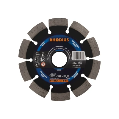 Afbeelding van Rhodius 394137 LD 40 Diamanten doorslijpschijf Diameter 125 mm 1 stuk(s)