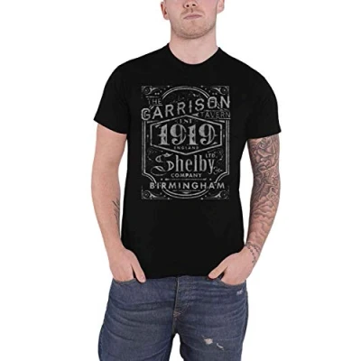 Afbeelding van Peaky Blinders Garrison Pub Heren T shirt M Zwart