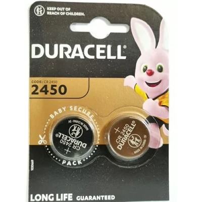 Afbeelding van 2 x Duracell CR 2450 lithium batterijen (1 blister met batterijen)