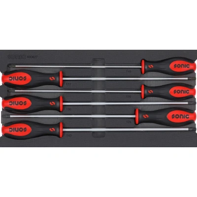 Afbeelding van SONIC 600627 Gereedschapmodule 6 T15, T20, T25, T27, T30, T40 Torx extra lang