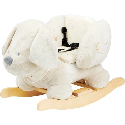 Afbeelding van Nattou Hond Charlie Schommelpaard Hobbelpaard Vanille 60 x 45 cm
