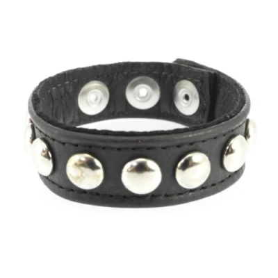 Afbeelding van Rimba Luxe Lederen Cockring met Studs