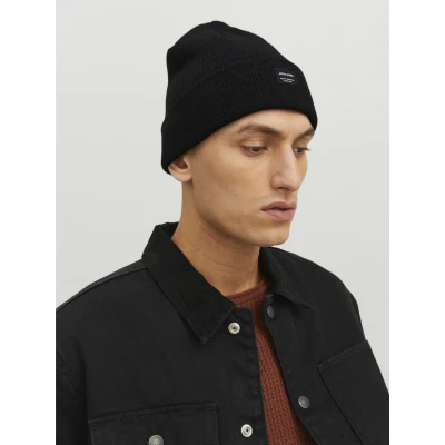 Afbeelding van Jack &amp; Jones Jacdna Beanie Muts, Heren, Maat: One Size, Black