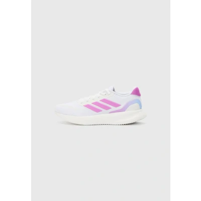 Afbeelding van adidas Runfalcon 5 hardloopschoenen voor dames, Ftwr White Purple Burst Semi Blue