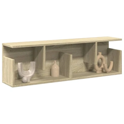 Afbeelding van vidaXL Wandkast 100x20x30 cm bewerkt hout sonoma eikenkleurig