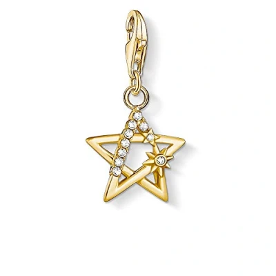 Afbeelding van Thomas Sabo Dames Charm 925 Zilver 10 Zirkonia One Size Goud 32017780