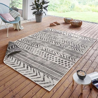 Afbeelding van Dubbelzijdig vloerkleed Biri Crème 200x290cm Zwart 123vloerkleed.nl is de online webshop voor vloerkleden en woonaccessoires.