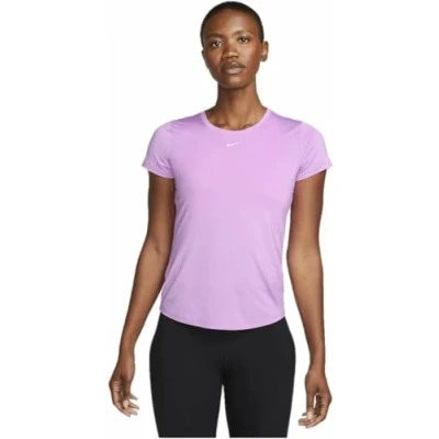 Afbeelding van Nike Performance ONE SLIM Sport Tshirt, Dames, Maat: Medium, Rush fuchsia/(white)