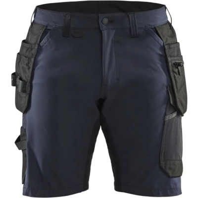 Afbeelding van Blaklader Short 4 weg stretch 1520 1645 Donker marineblauw/Zwart