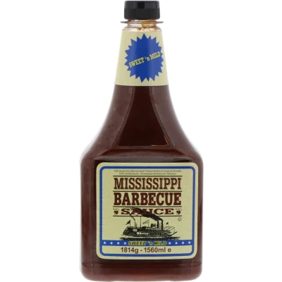 Afbeelding van Mississippi BBQ saus Barbecue Sweet &#039;n mild Fles 1560ml
