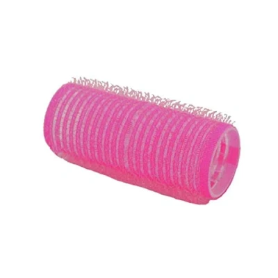 Afbeelding van Comair Kleefrollers roze 25mm 12 stuks Haibu by Kapperskorting.com