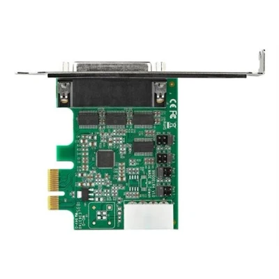 Image de StarTech.com 4 port PCI Express RS232 Serial Adapter Card PCIe Host Controller to DB9 16950 UART Desktop Expansion Windows macOS Linux Full/Low Profile Brackets (PEX4S953) Adaptateur série RS 23