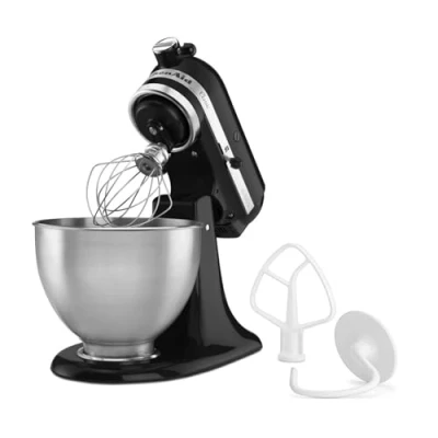 Afbeelding van KitchenAid Keukenrobot Met Kantelbare Kop 4,3l Classic 5k45ss Onyx Black