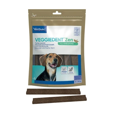 Afbeelding van VeggieDent Fr3sh Zen kauwstrips hond M