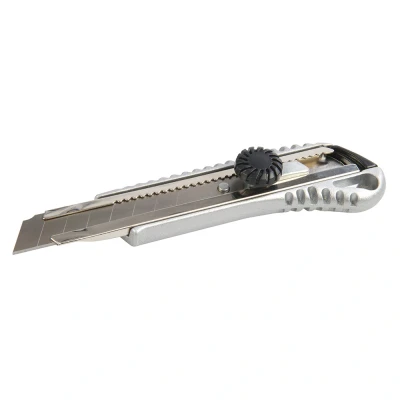 Afbeelding van Silverline Metaal afbreekmes 18 mm schroefvergrendeling zware gietvorm 8 segmenten
