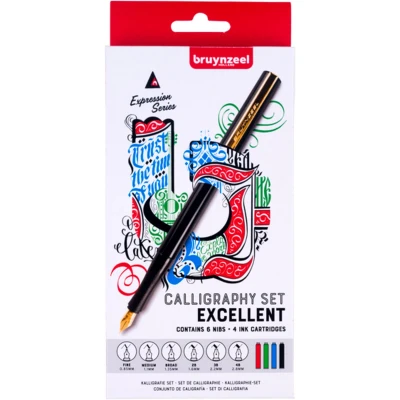 Afbeelding van Bruynzeel kalligrafiepen Creatives, 14 delig kalligrafie