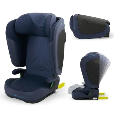 Afbeelding van Kinderkraft UNITY 2 Autostoel Voor kinderen van 100150 cm (3,512 jaar) Met ISOFIX, Slaapstand en SPS + H GUARD Opvouwbaar, Luchtcirculatiesysteem, Verwijderbare Bekleding Marineblauw
