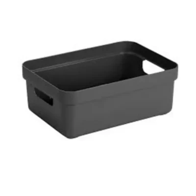 Afbeelding van Sunware Sigma home opbergbox 9L antraciet 35 x 24,6 12,2 cm