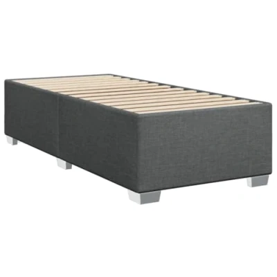 Afbeelding van vidaXL Bedframe stof donkergrijs 80x200 cm