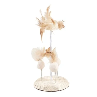Afbeelding van Fofos natural wobbler kattenspeelgoed 14x14x25 cm