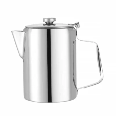 Afbeelding van Hendi Koffie /theekan roestvrij staal scharnierend deksel vaatwasmachinebestendig 1,4L