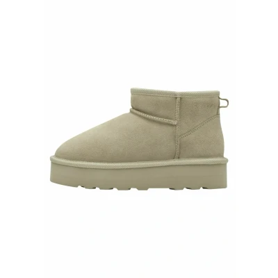 Afbeelding van S.Oliver Plateau Gevoerde boots beige Suede Dames Maat 36