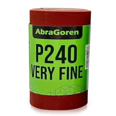 Afbeelding van Schuurpapierrol, zeer fijn P240, 11,5 cm x 5 m, schuurpapier voor hout en muren, korrel 240