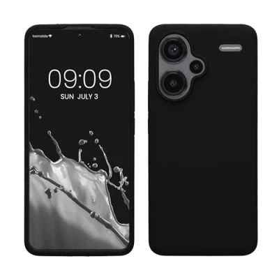 Afbeelding van kwmobile telefoonhoesje geschikt voor Xiaomi Redmi Note 13 Pro+ 5G / Pro Plus Hoesje met siliconen coating Smartphone case in zwart