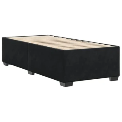 Image de vidaXL Cadre de lit sans matelas noir 90x200 cm velours