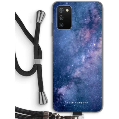 Afbeelding van hoesje met Koord geschikt voor Samsung Galaxy A03S Nebula Telefoonhoesje Zwart Bescherming aan alle Kanten en Over de Schermrand