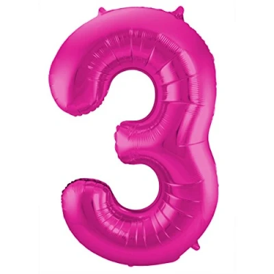 Afbeelding van Ballonnen folie 3 roze 86cm