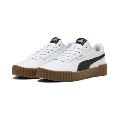 Afbeelding van PUMA Carina 3.0 Damessneakers, Wit Zwart