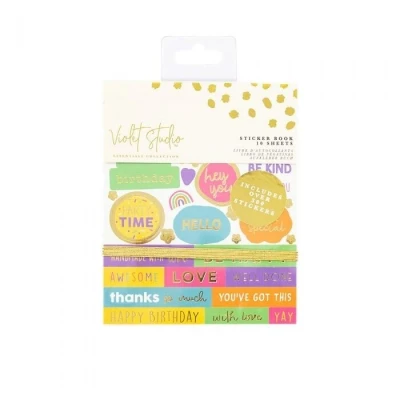 Afbeelding van Violet Studio Sentiments Sticker Book Brights