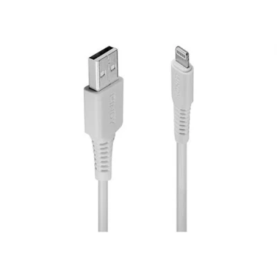 Image de Lindy Câble Lightning mâle pour USB 3 m blanc sans halogène Apple iPad/iPhone/iPod (Lightning)