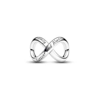 Image de Pandora Moments Für immer &amp; Ewig Unendlichkeits Charm aus Sterling Silber, Kompatibel mit Armbändern, 793243C00