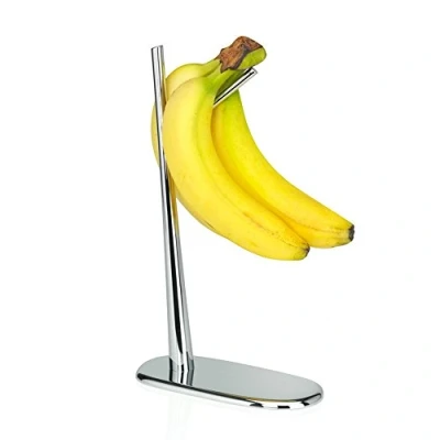 Afbeelding van Alessi Dear Charlie Bananenhouder, Jt01, Verchroomd Zamak, Spiegel Gepolijst, 1 Stuk