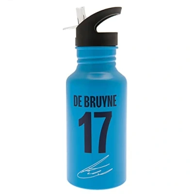 Afbeelding van Manchester City FC Kevin de Bruyne aluminium waterfles (één maat) (blauw), blauw, 500 ml, Blauw