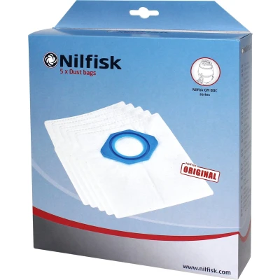 Afbeelding van Nilfisk 107418500 stofzuigerzak fleece stofzakken gm 80/90 (5 stk) i pk
