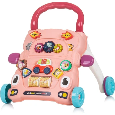 Afbeelding van 15, Korting: Chipolino Loopwagen Musical Funny Animals Pink Maat 0 1jaar