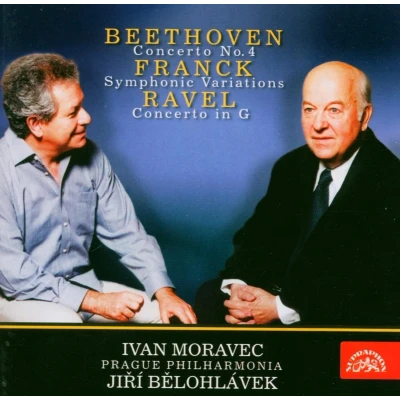 Afbeelding van Ivan Moravec, Prague Philharmonia, Jiří Bělohlávek Beethoven &amp; Ravel: Piano Concertos Franck: Symphonic Variations (CD)
