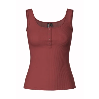 Afbeelding van Pieces Pckitte TANK Top, Dames, Maat: Large, Apple butter