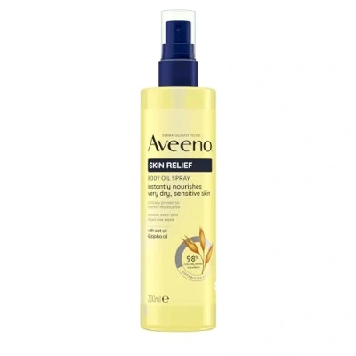 Image de Aveeno® Skin Relief Spray d&#039;huile corporelle soin de la peau et du corps avec huile d&#039;avoine jojoba pour peaux très sèches sensibles