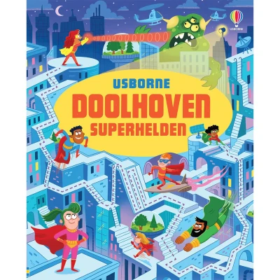 Afbeelding van Uitgeverij usborne doolhoven superhelden