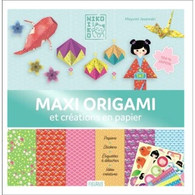Image de Maxi origami et créations en papier 100% Japon (Niko Niko)
