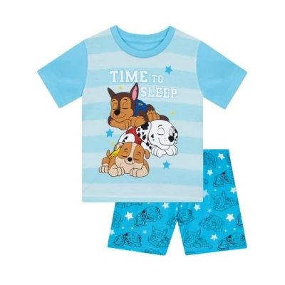 Afbeelding van pyjama Paw Patrol voor jongens, zomer, korte Blauw