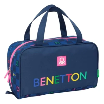 Afbeelding van Reistasje Benetton Damero Marineblauw 31 x 14 19 cm